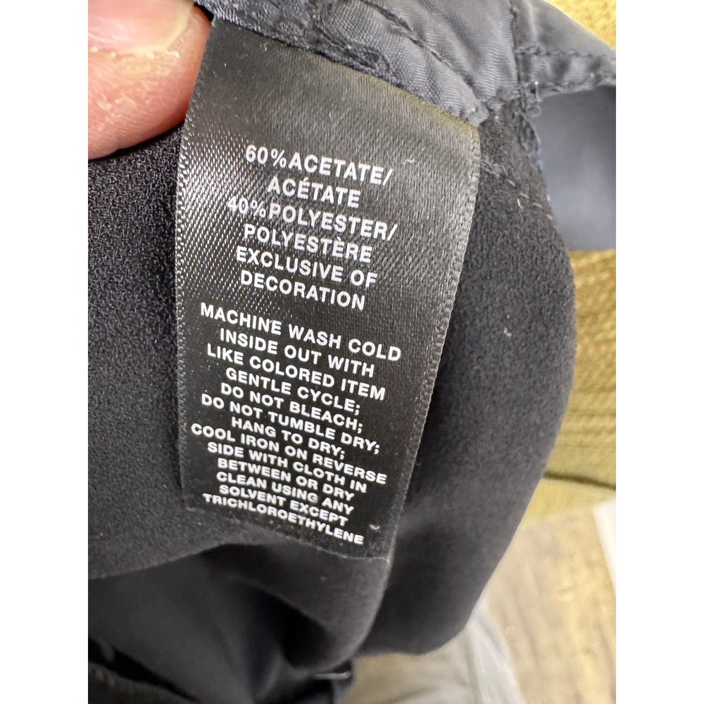 Lafayette 148 Black Pull On Tapered Pants Size Small Elastic Waist 27.5" Inseam - Picture 8 of 13